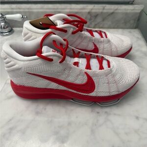 Nike Air Zoom GT Hustle D9 Red and White Athletic Shoes